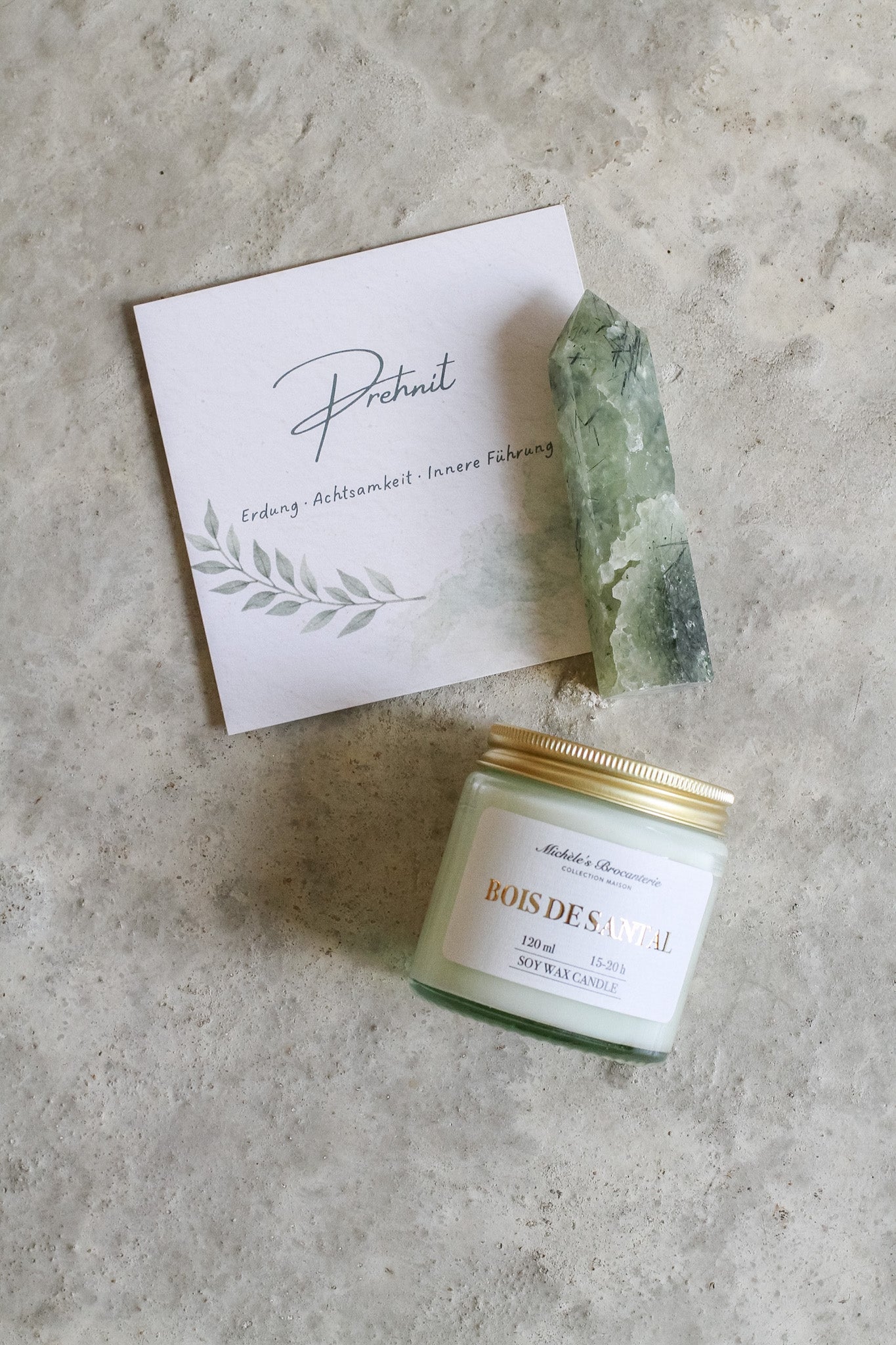 "Prehnit Achtsamkeits-Moment" Geschenkset