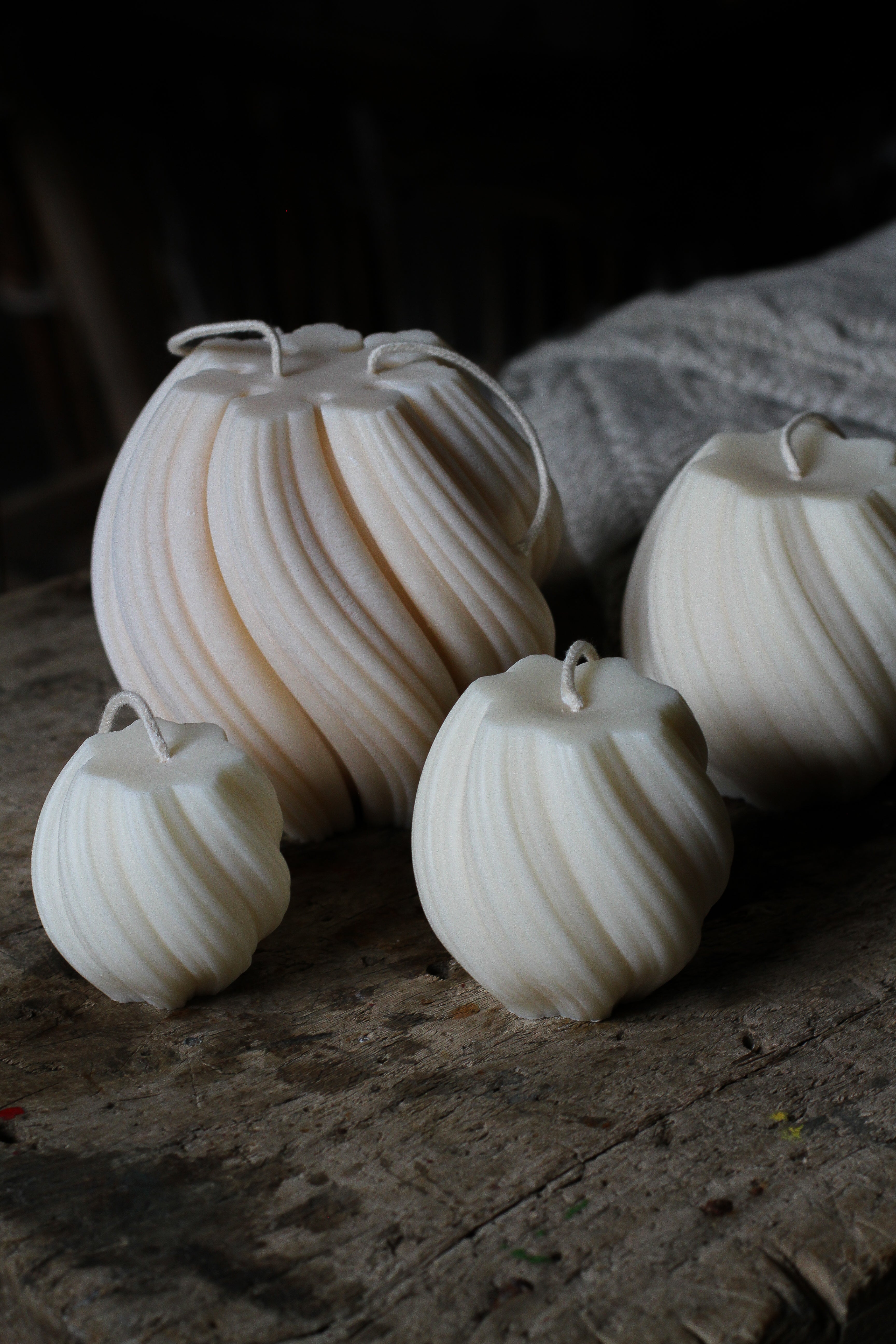Rapeseed wax candle "Tourbillon Blanc"