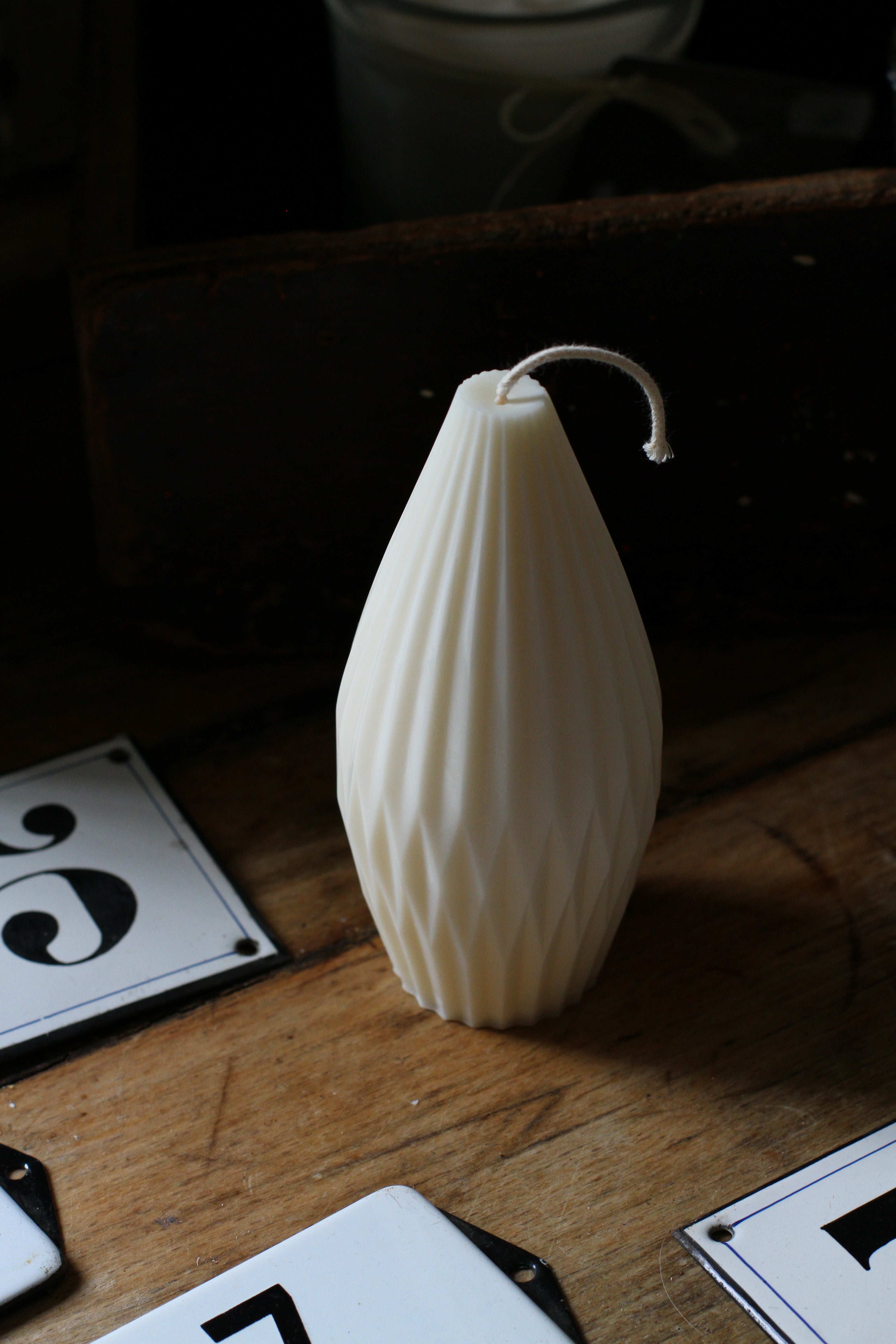 Rapeseed wax candle "Plume de Lune" 