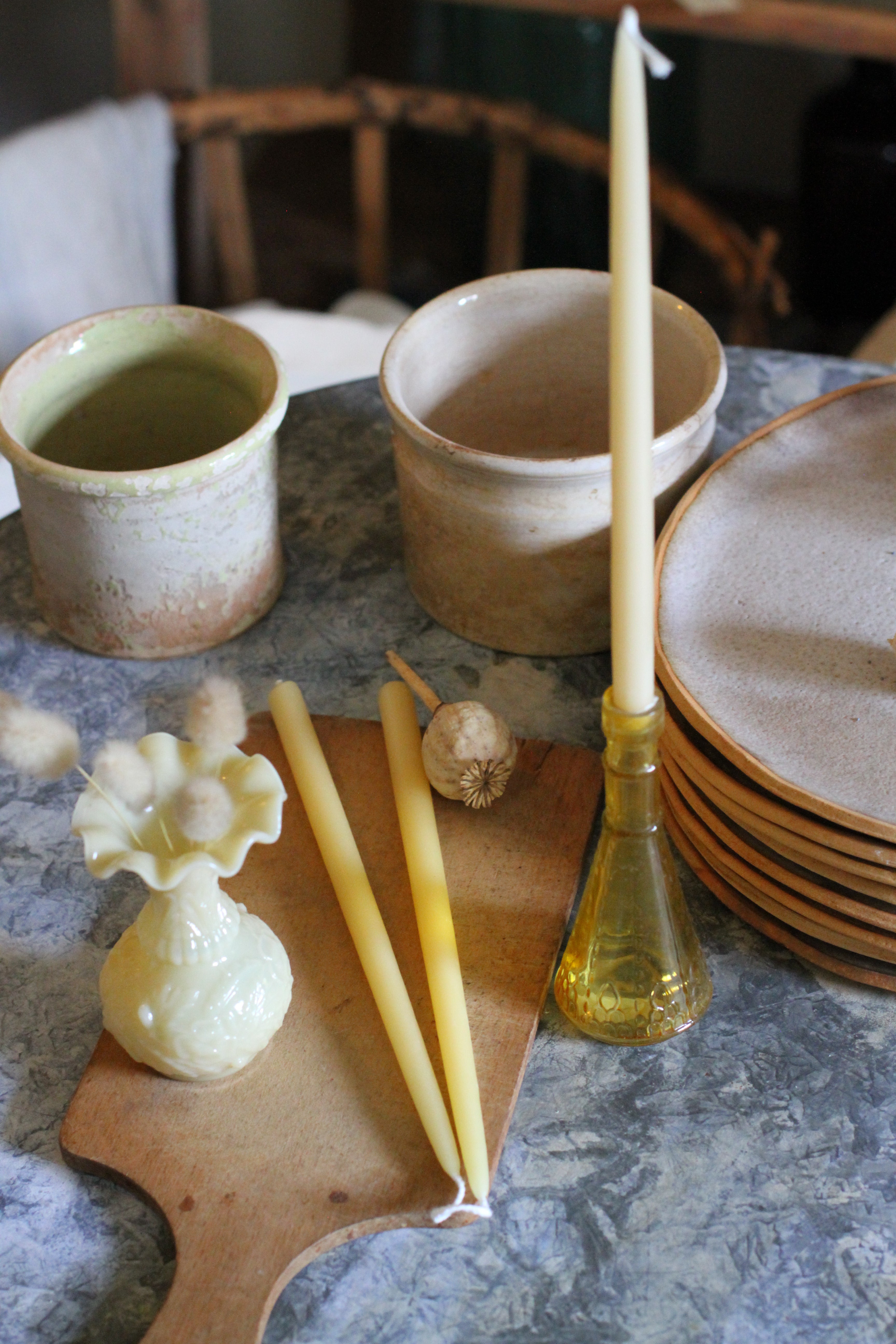 Beeswax candle "Thin Taper"